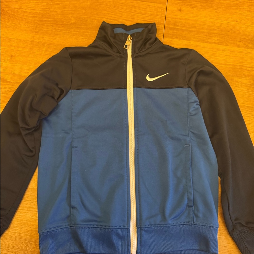 Nike Black and Blue Zip-Up Jacket